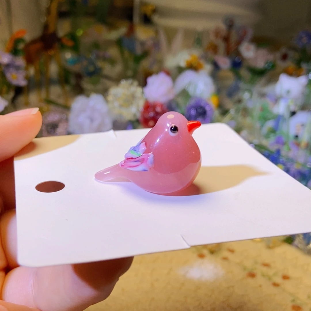 琉璃手工艺品小鸟
