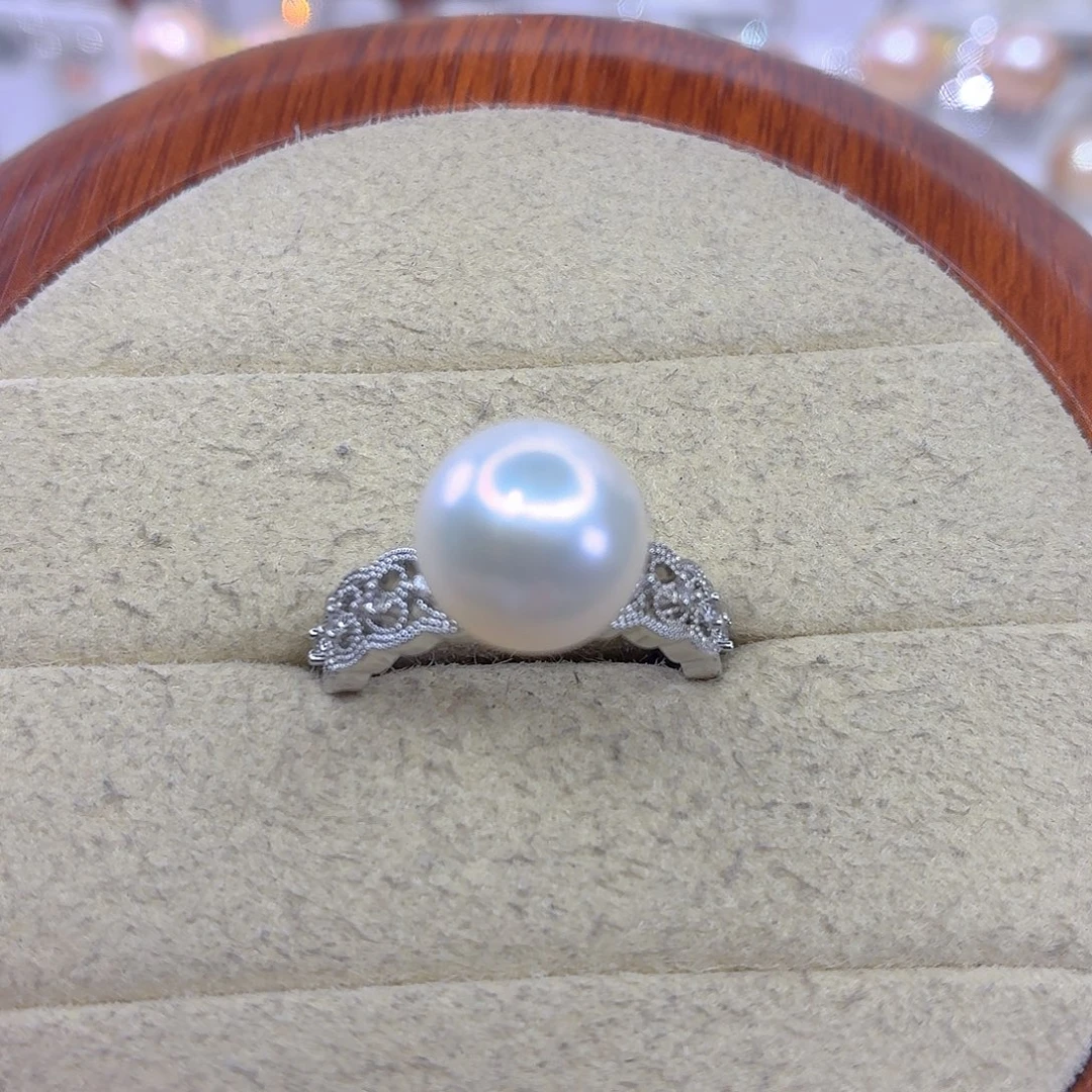 淡水珍珠戒指合金