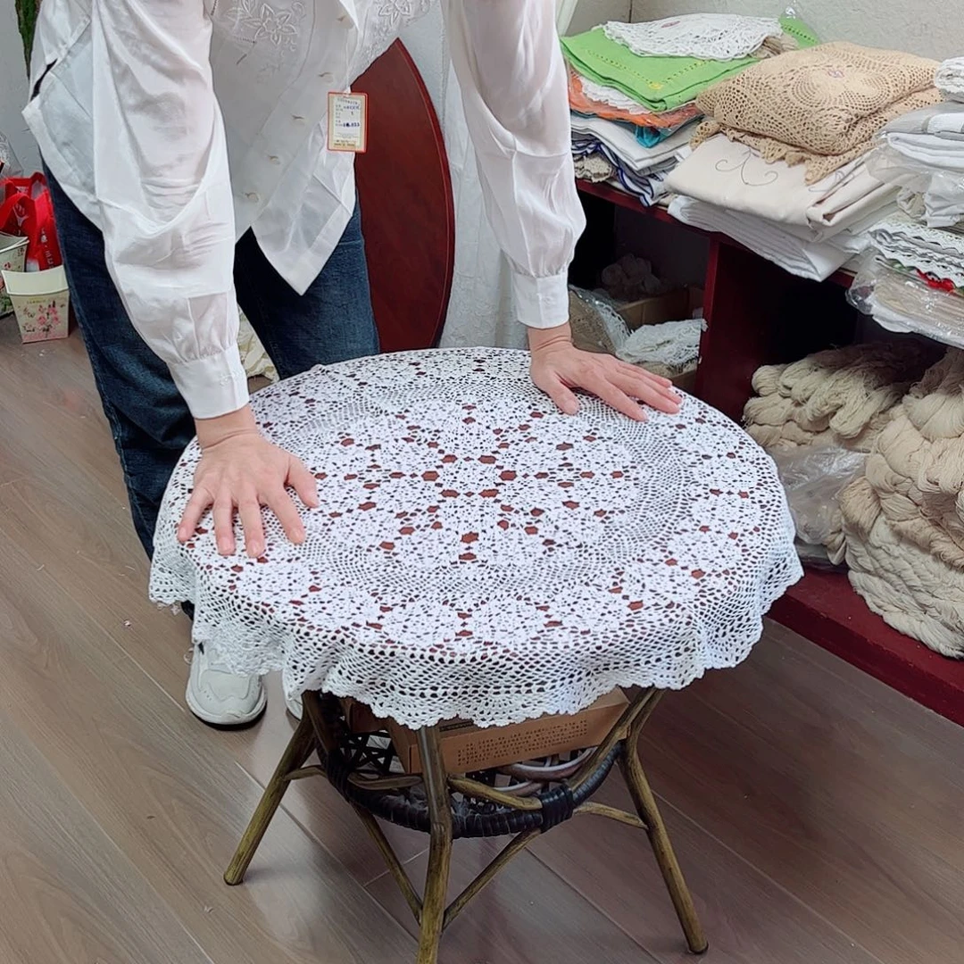 毛绒亚麻棉082-80厘米圆