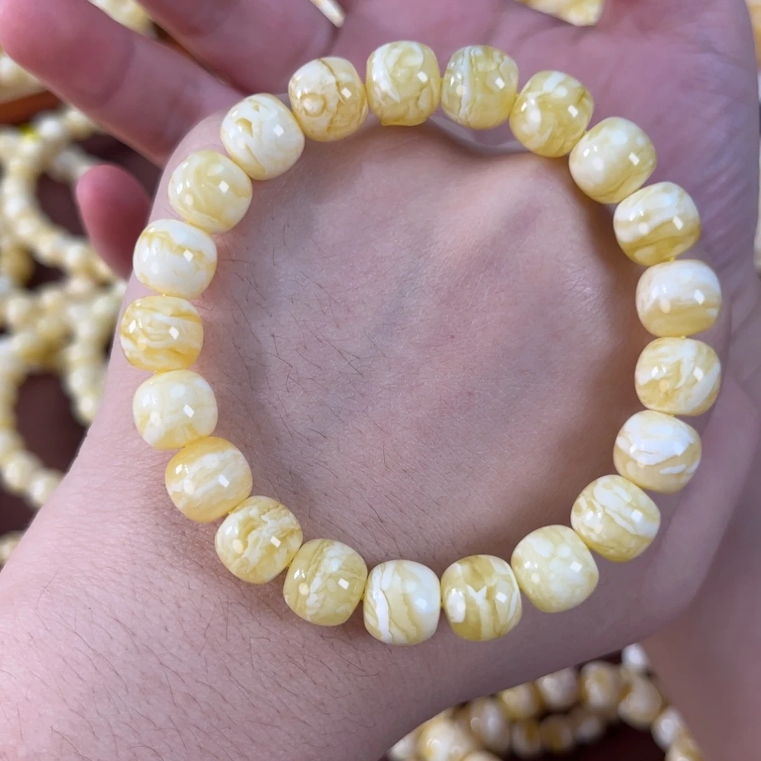 琥珀未镶嵌手链10.5同料