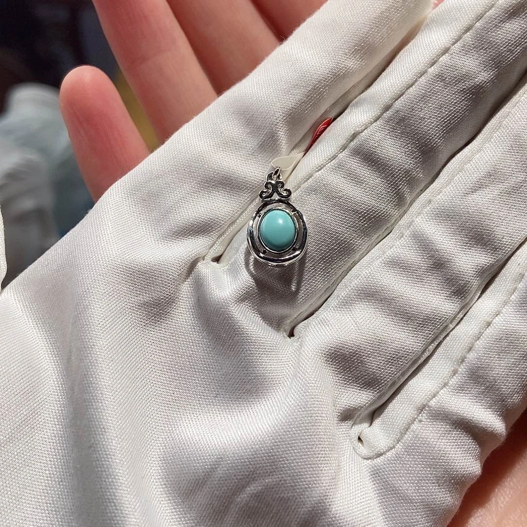 绿松石未镶嵌吊坠