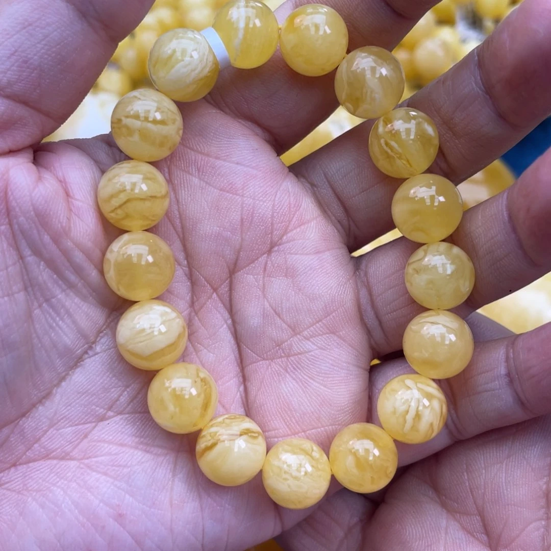 琥珀裸石未镶嵌琥珀蜜蜡11m m