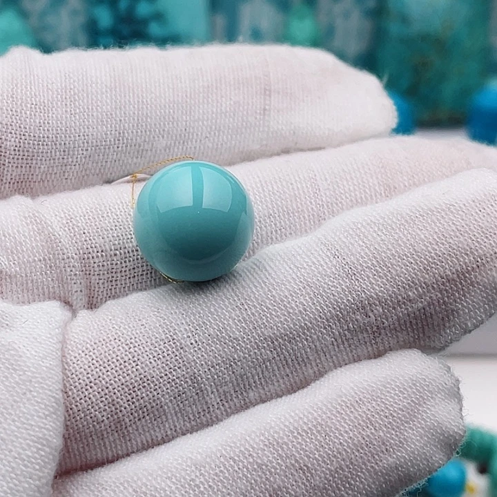 未镶嵌绿松石13.3m m