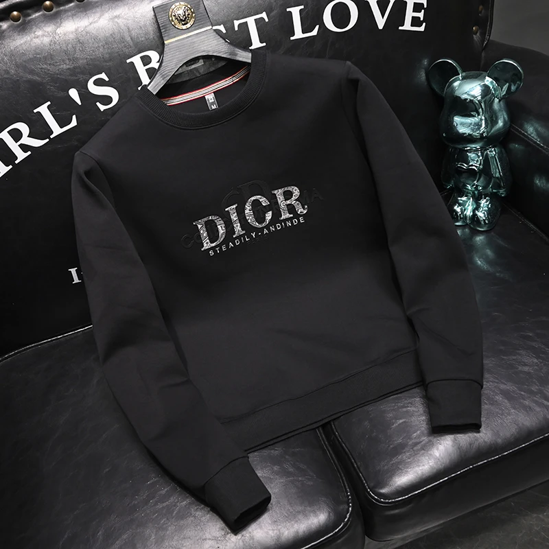 奇珀菲仑男士休闲圆领秋男款宽松百搭套头卫衣小衫男