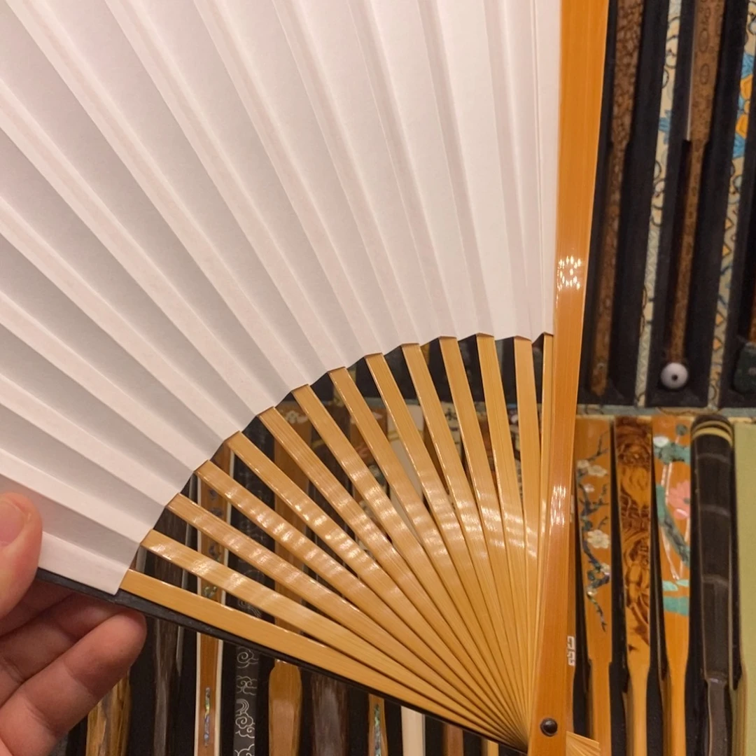 扇子双合直方文玩折扇