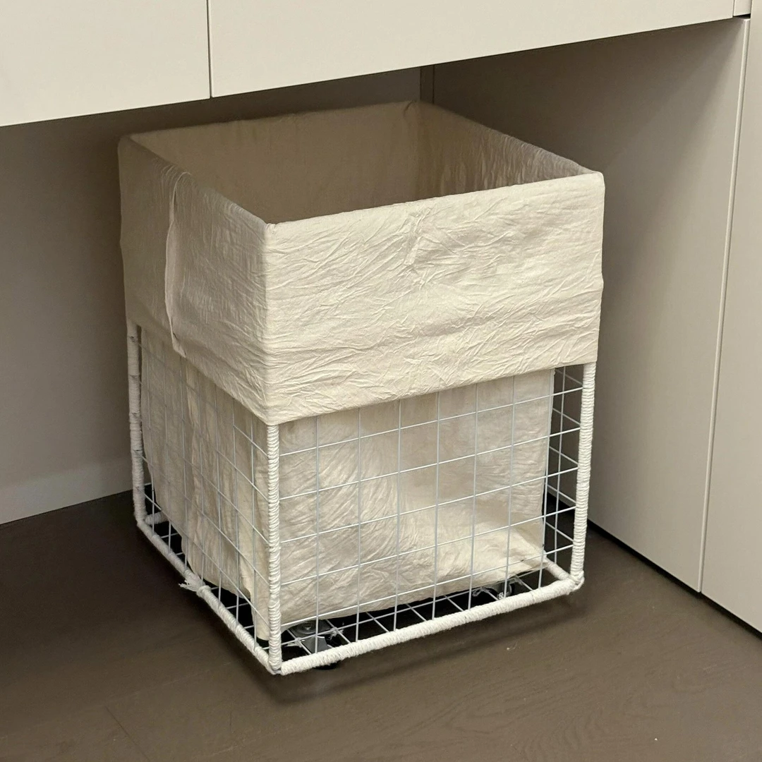 脏衣篓diy材料家用可折叠亚麻高颜值轻奢家庭大容量特大号收纳筐