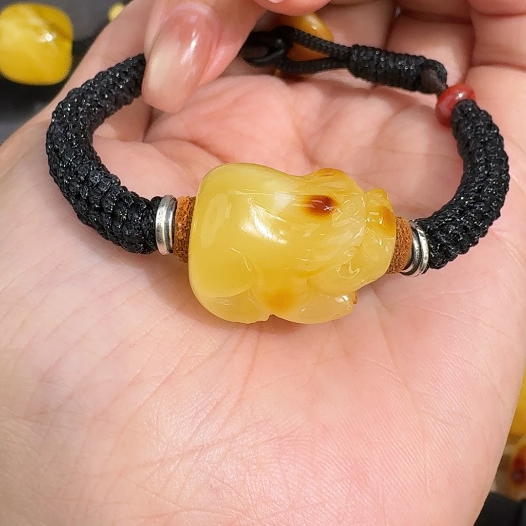 灯***眠琥珀未镶嵌裸石我