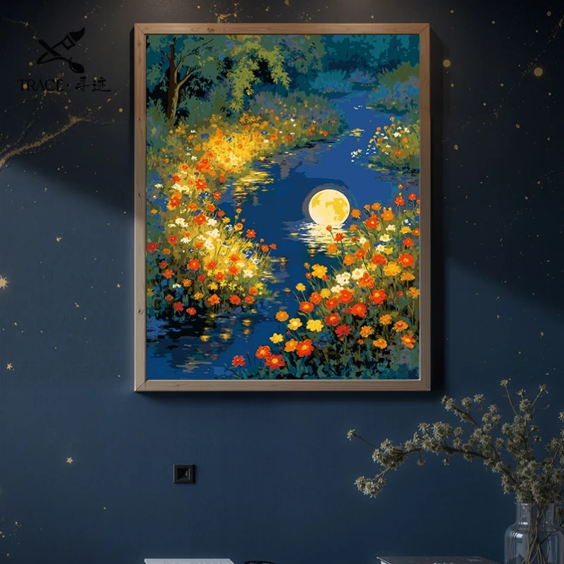 【Trace·寻迹】diy数字油画肌理装饰画加厚亚麻画布实木框背板 辉映