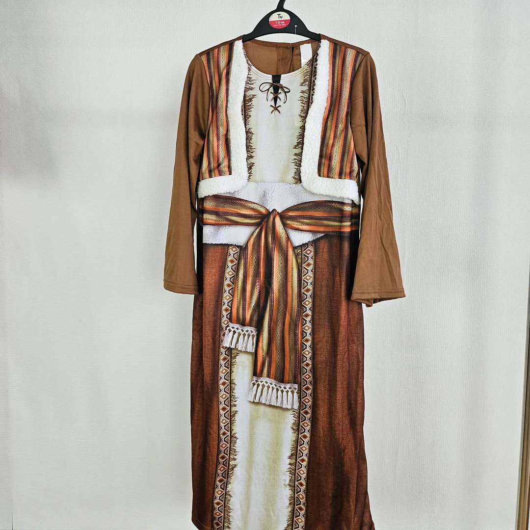 动漫COS 游牧民族 带帽子和小羊 7-8岁 120-130cm