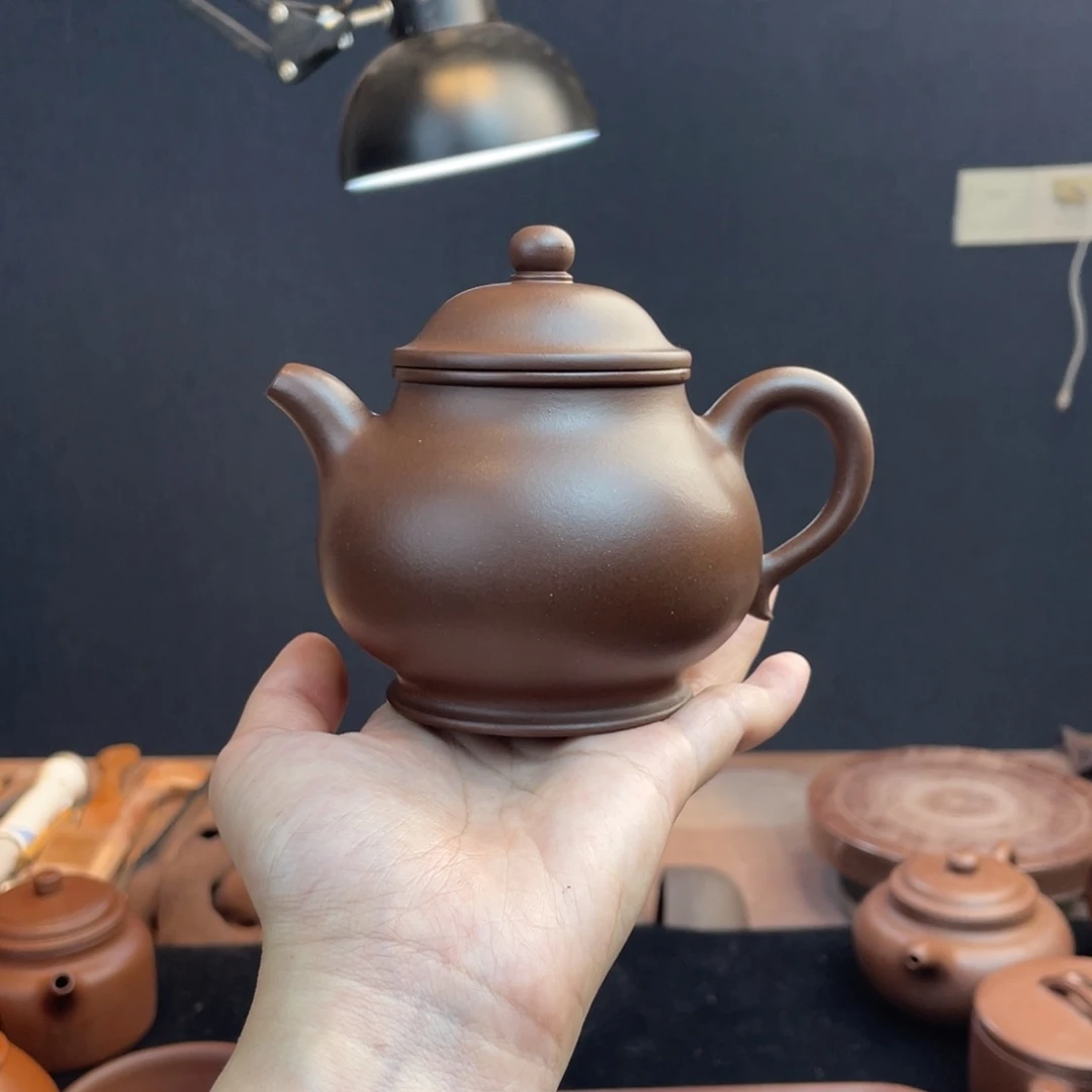 茶壶紫砂半手工底槽清潘壶270cc