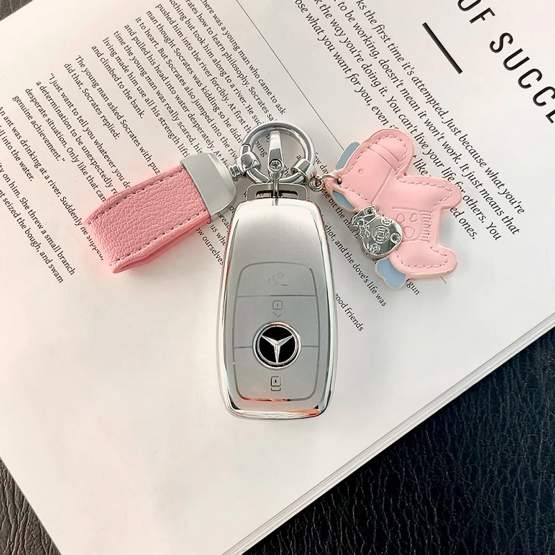 奔驰c260l钥匙套e300l车a200l cla glc gla glb220扣gle350 450壳