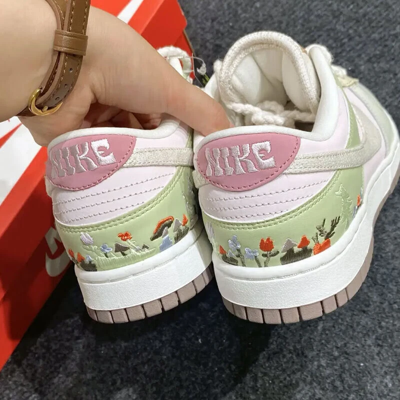 耐克（NIKE）女鞋DUNK LOW低帮运动鞋百搭休闲鞋板鞋粉绿IB8876-661