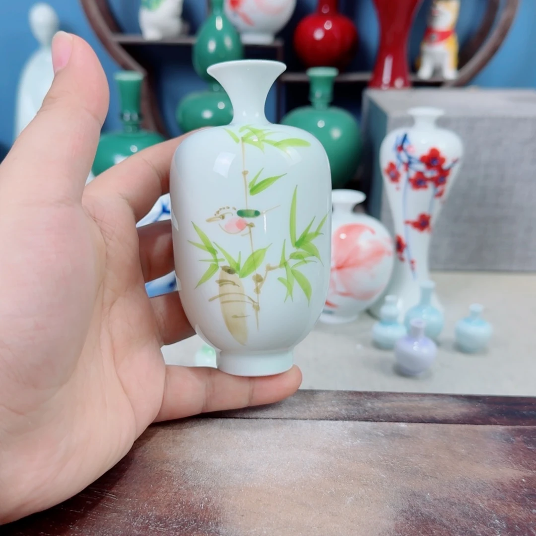 陶瓷手工小花器摆件