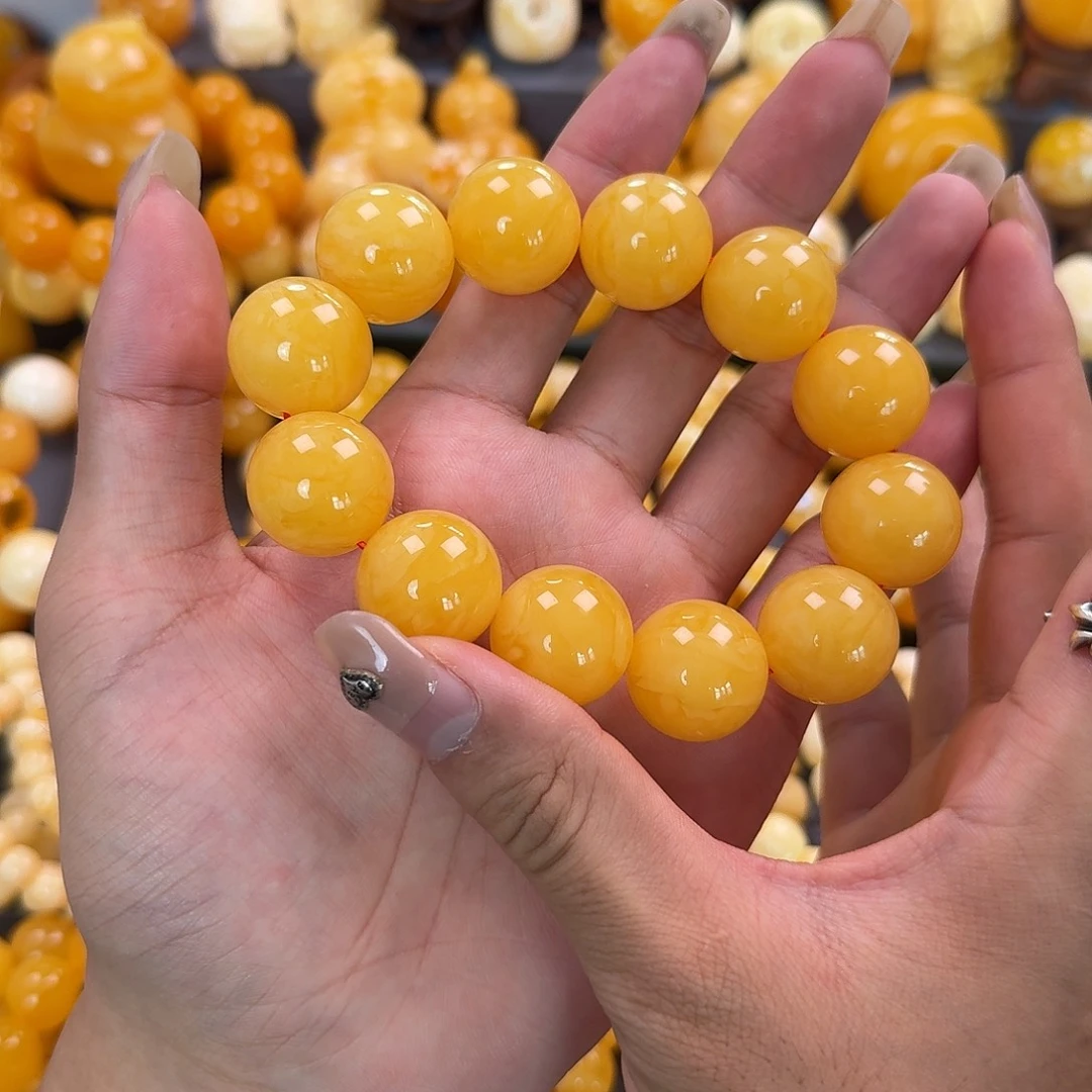 蜜蜡未镶嵌珠宝奇石同料20mm