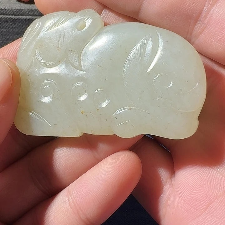 优***哉和田玉（糖玉）未镶嵌挂件