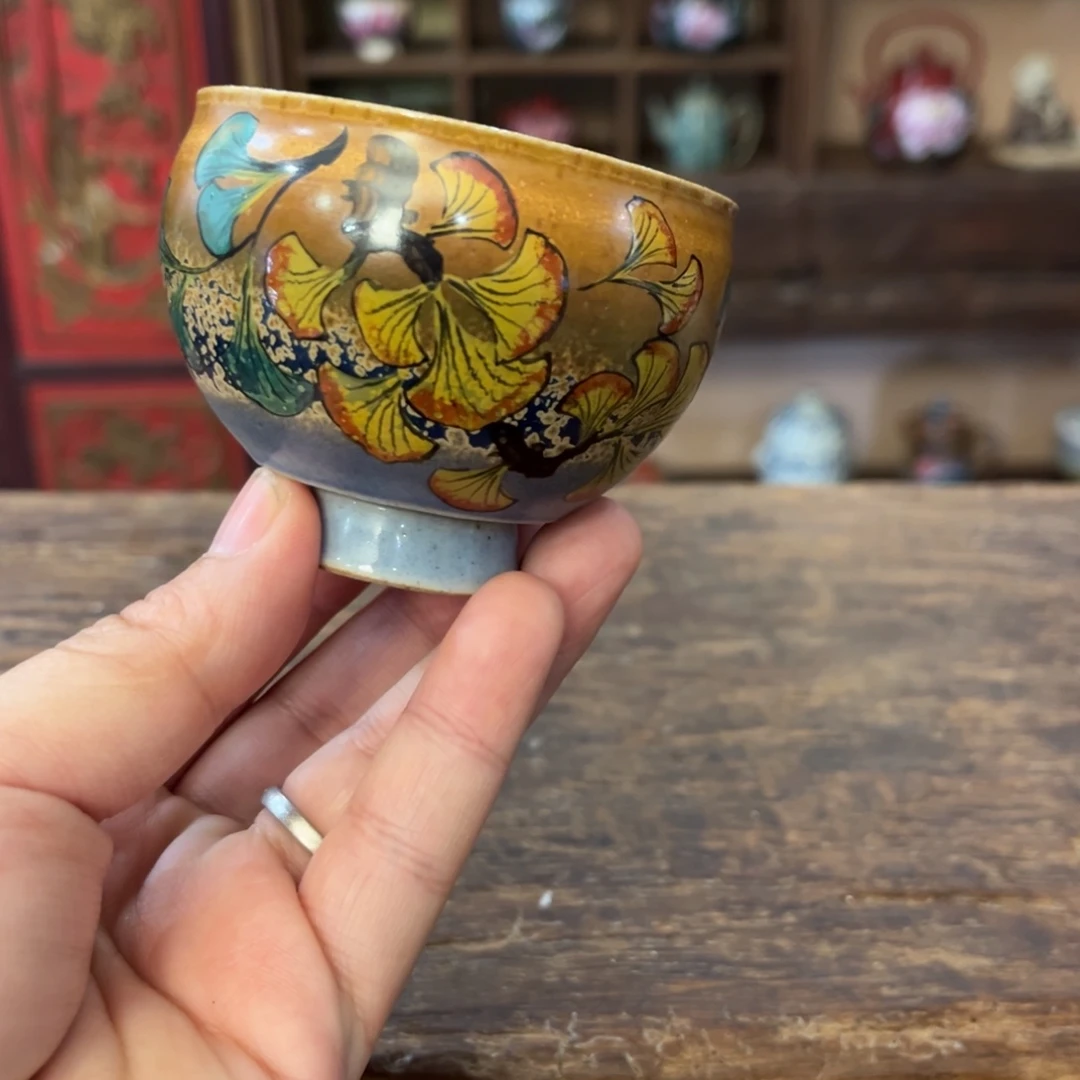 柴烧手工手绘陶瓷