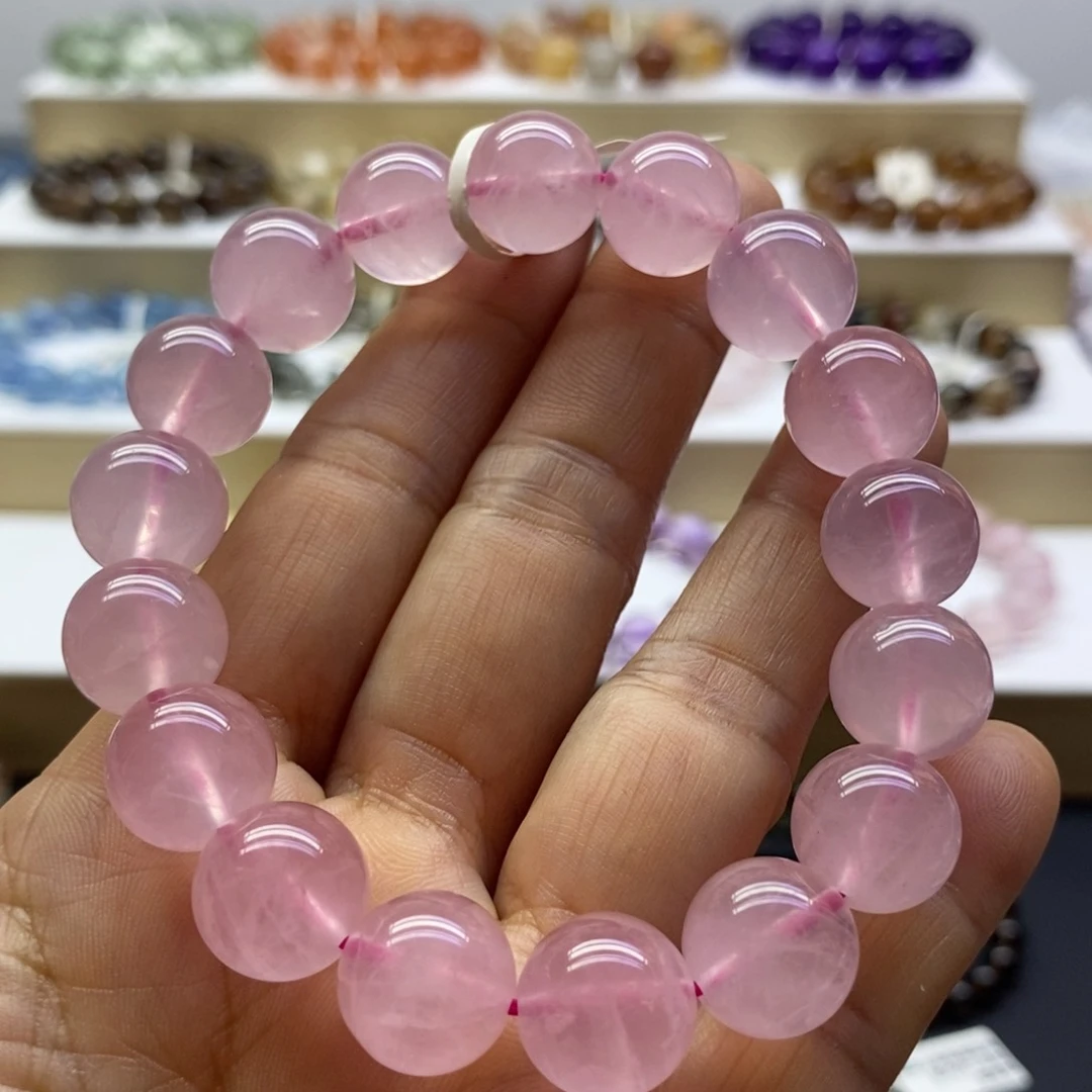 水晶手链未镶嵌马粉12.4m