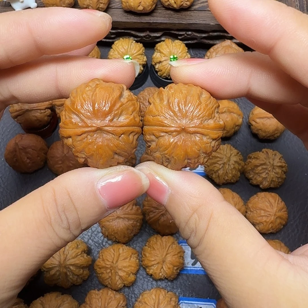 文玩核桃把件29尺焖尖矮桩磨盘004