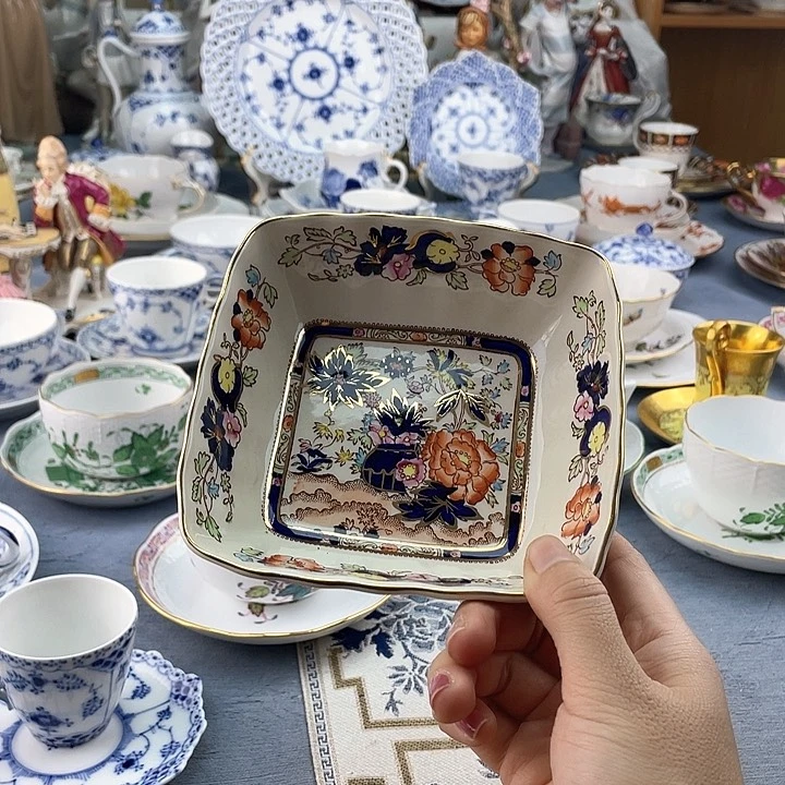 中古欧瓷瓷器小房子