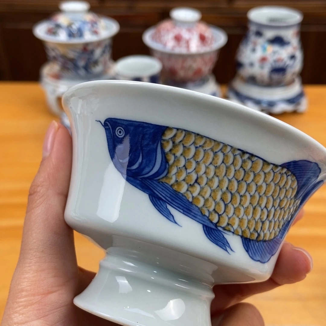 手绘现代茶具非古董