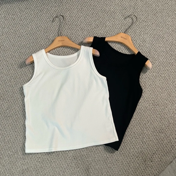 【墨涵精选】新款简约时尚高弹百搭显瘦吊带2413