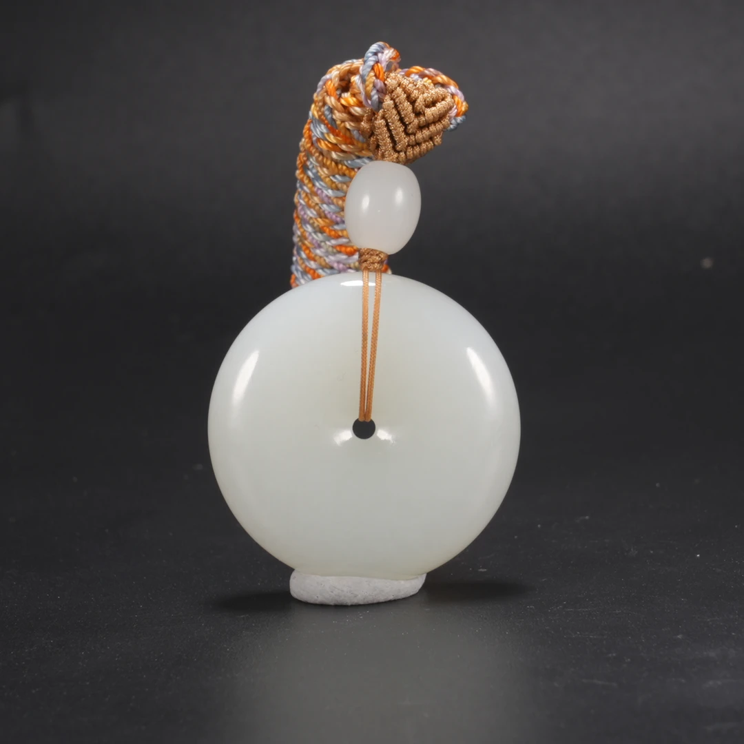 lot31精品和田玉羊脂平安扣