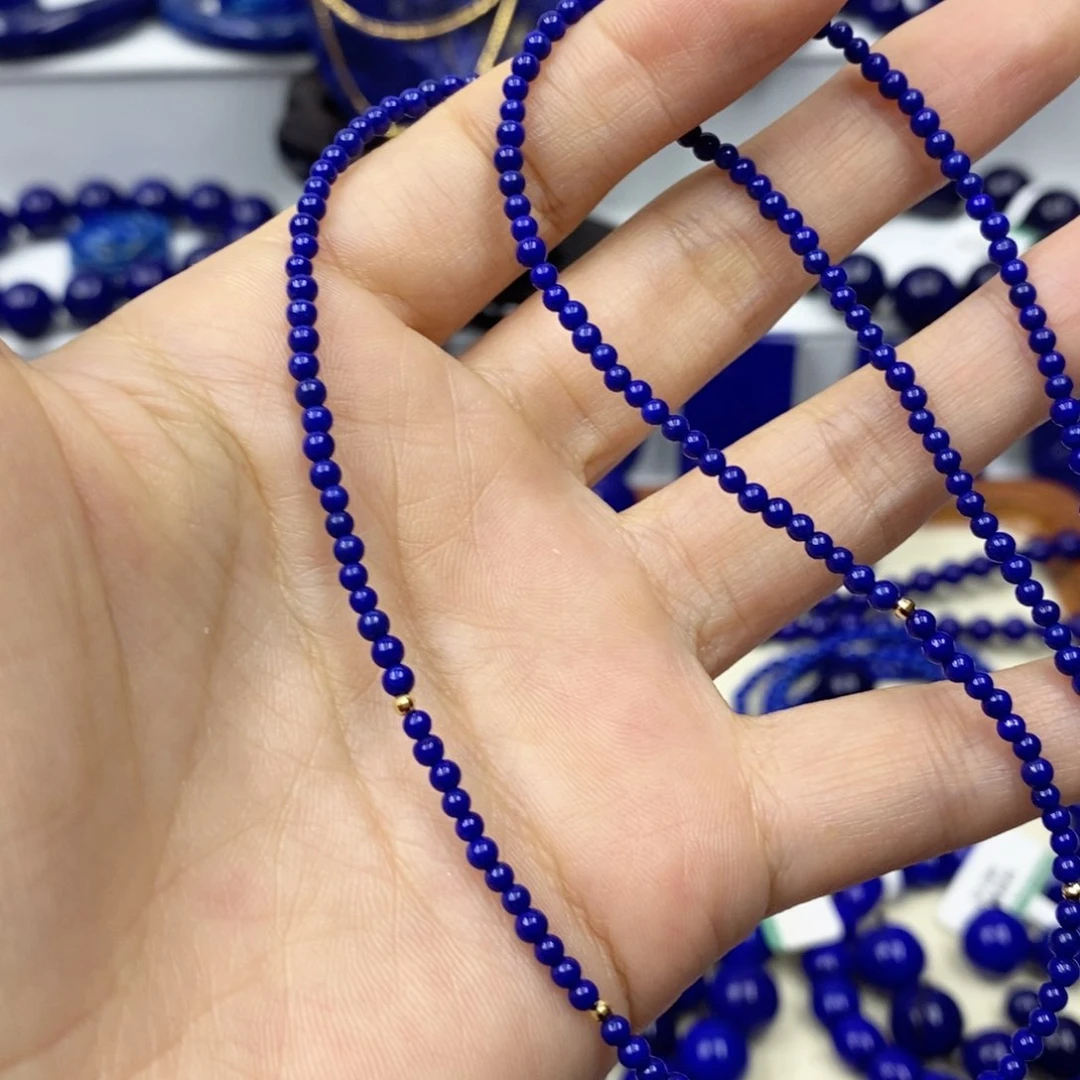 青金石颈饰18K金镶嵌