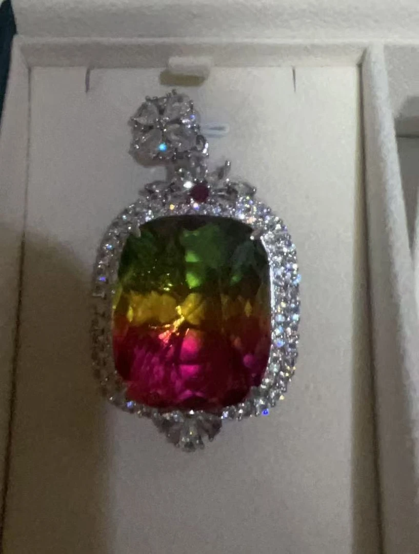 缅甸云上珠宝A201时尚饰品彩色镶嵌