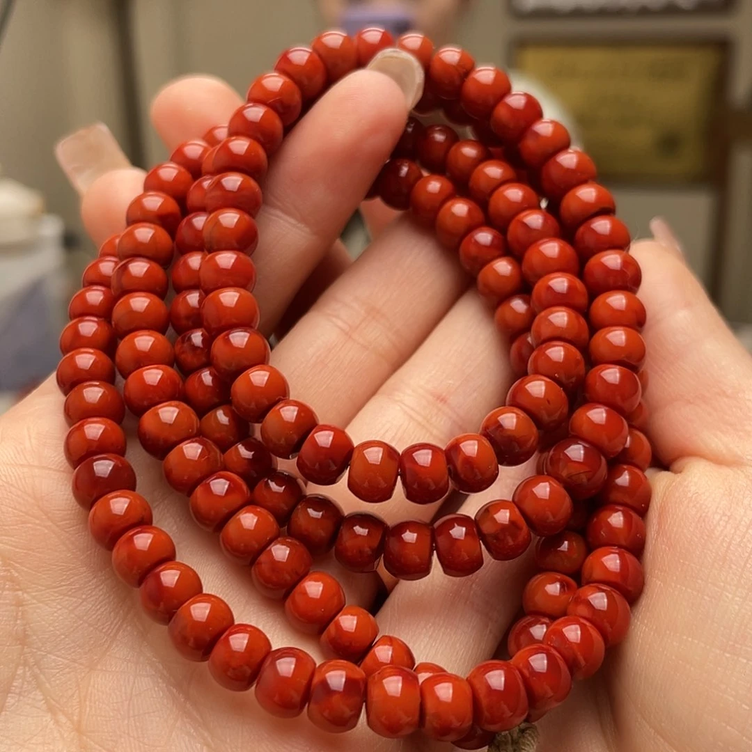 南红玛瑙手链未镶嵌
