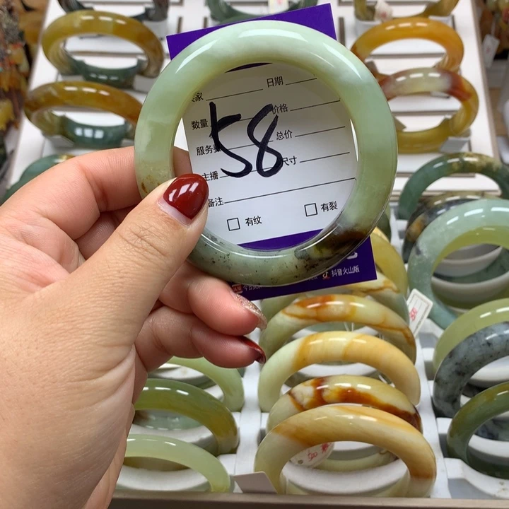 未镶嵌蛇纹石玉手镯