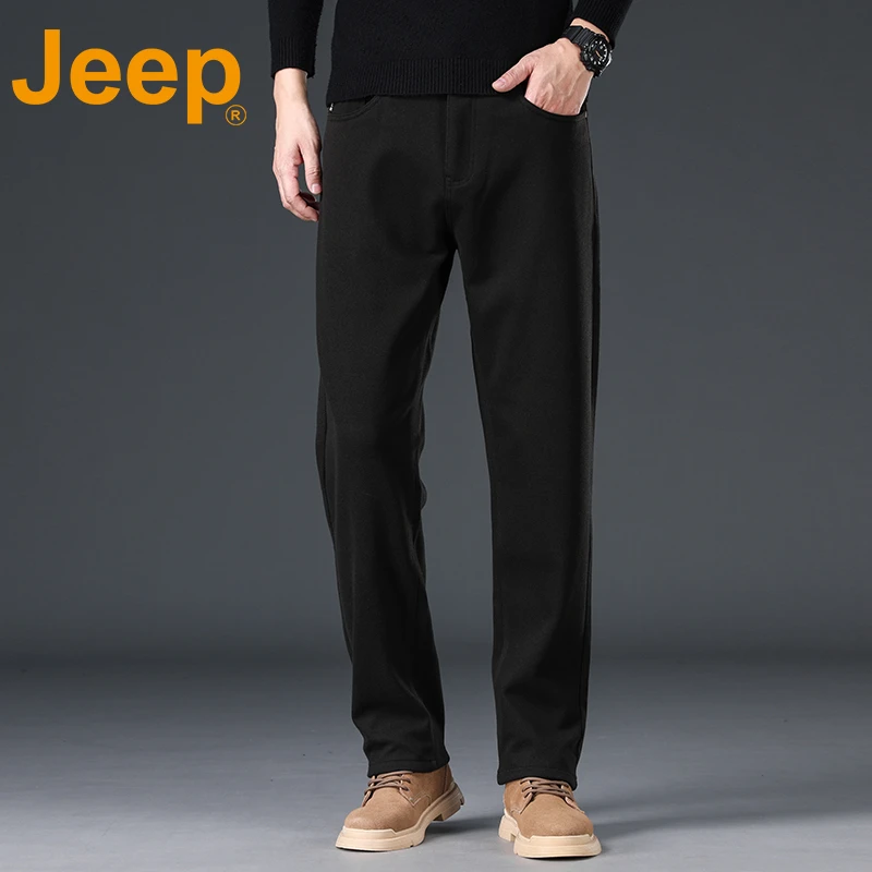 JEEP/吉普JEEP吉普2025新款羊毛休闲经典百搭时尚休闲直筒裤3278H