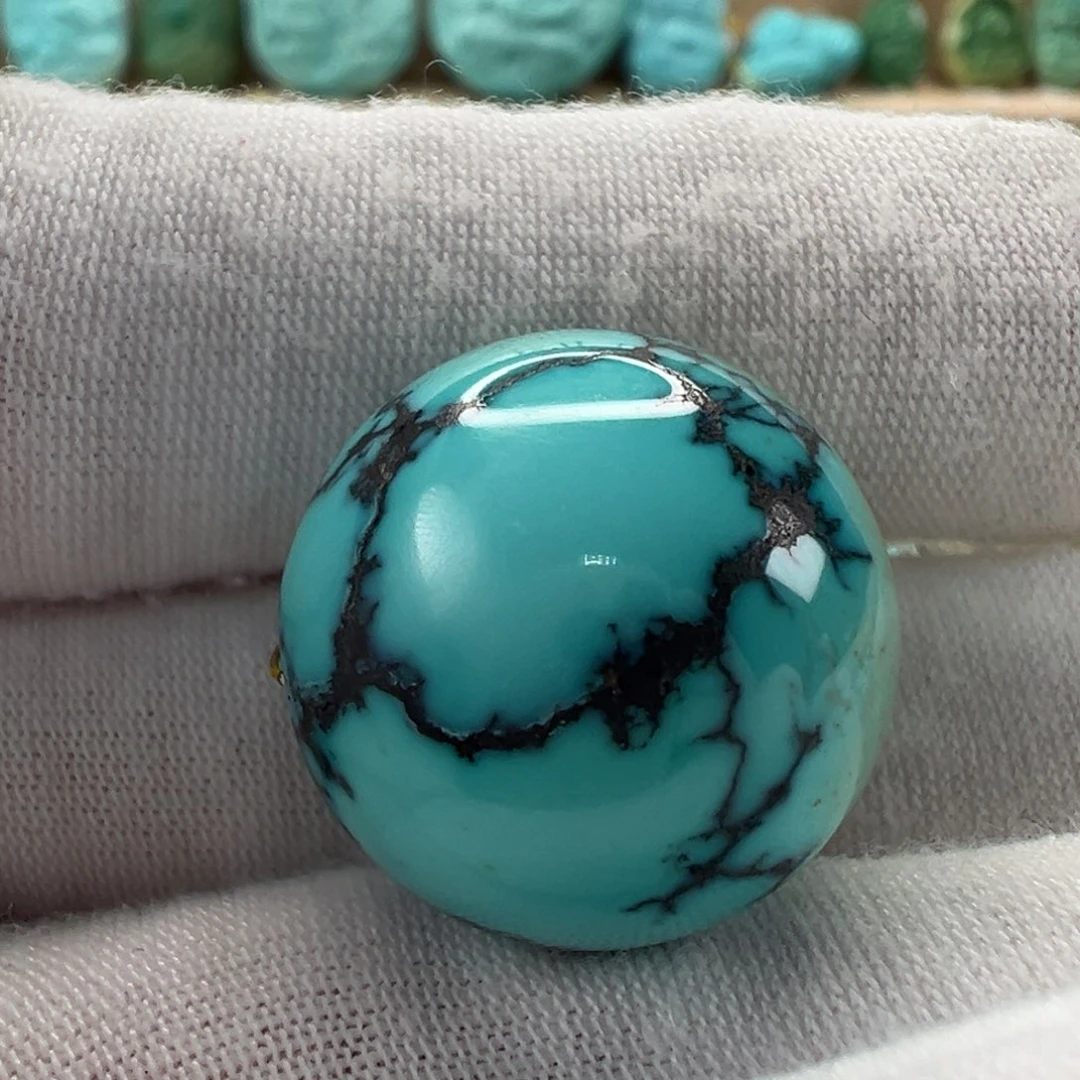 未镶嵌绿松石圆珠20.3mm