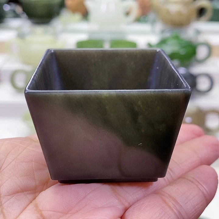 未镶嵌和田玉挂件茶杯60m l