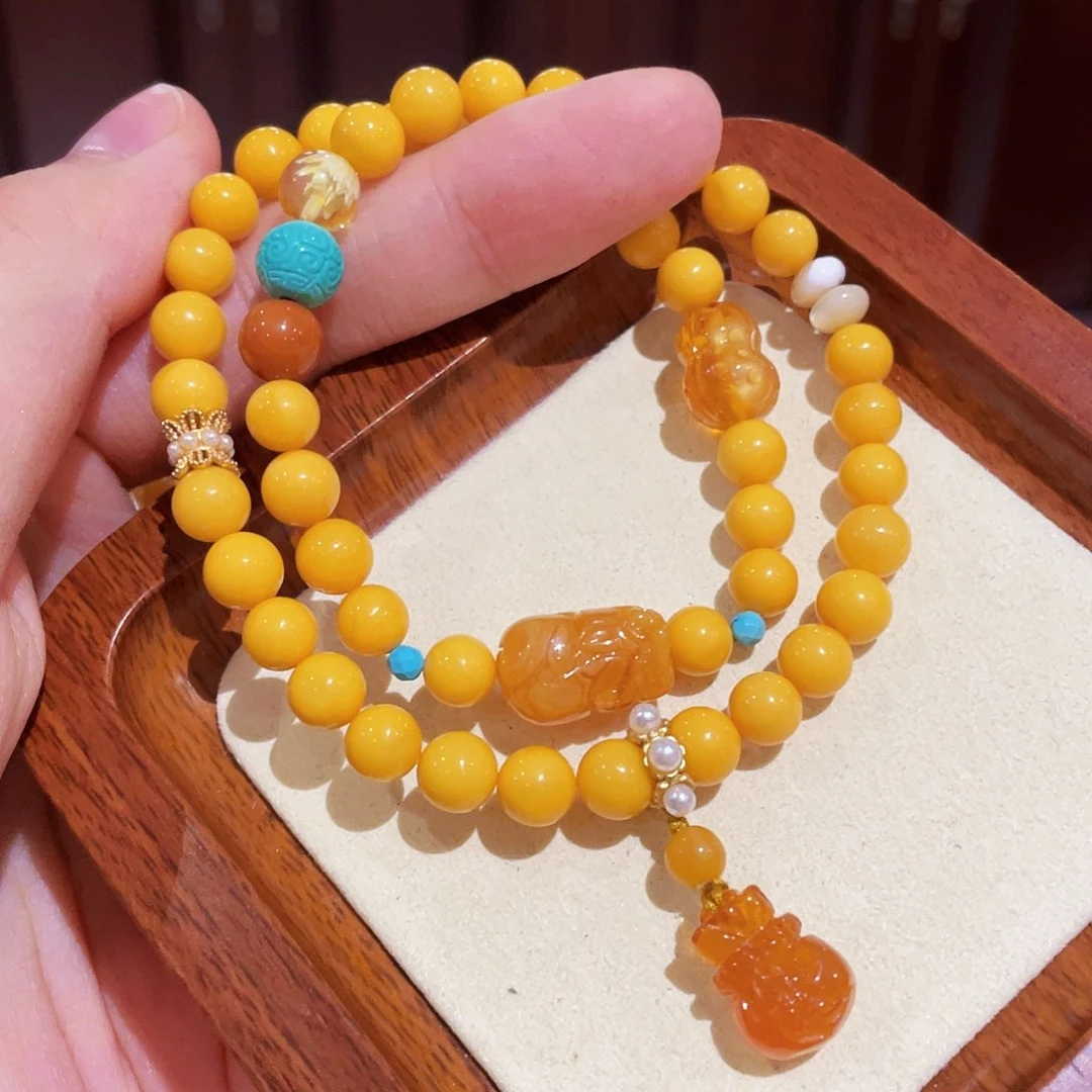 蜜蜡手链未镶嵌手串