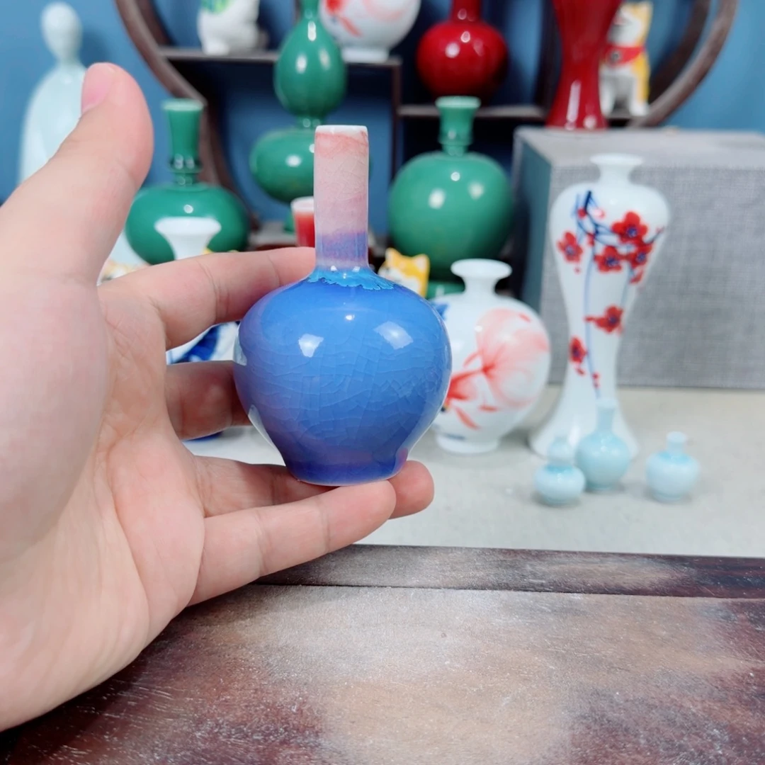 陶瓷手工小花器摆件