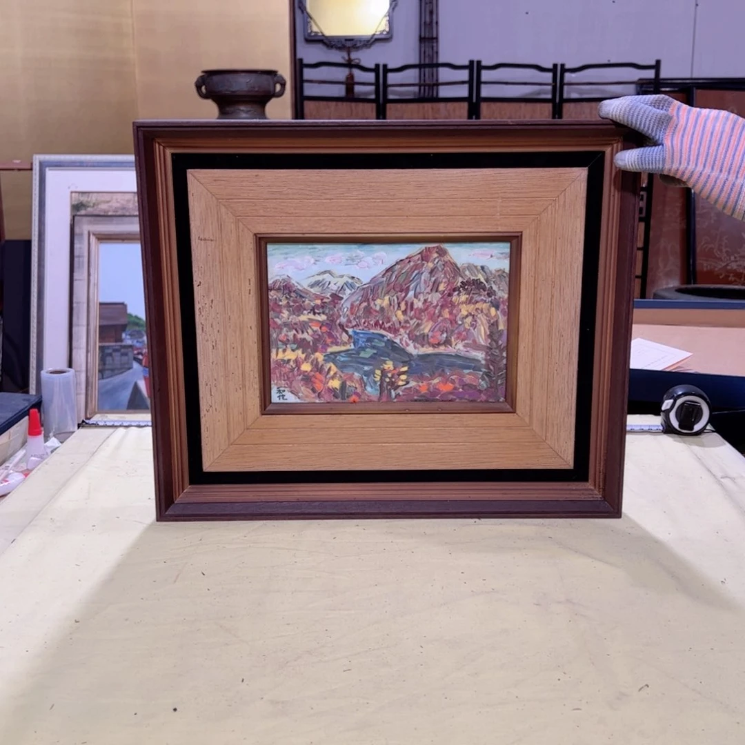 绘画影***8屏风框画茶空间设计