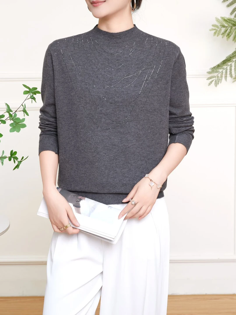 女项链钻长袖衫297-25213