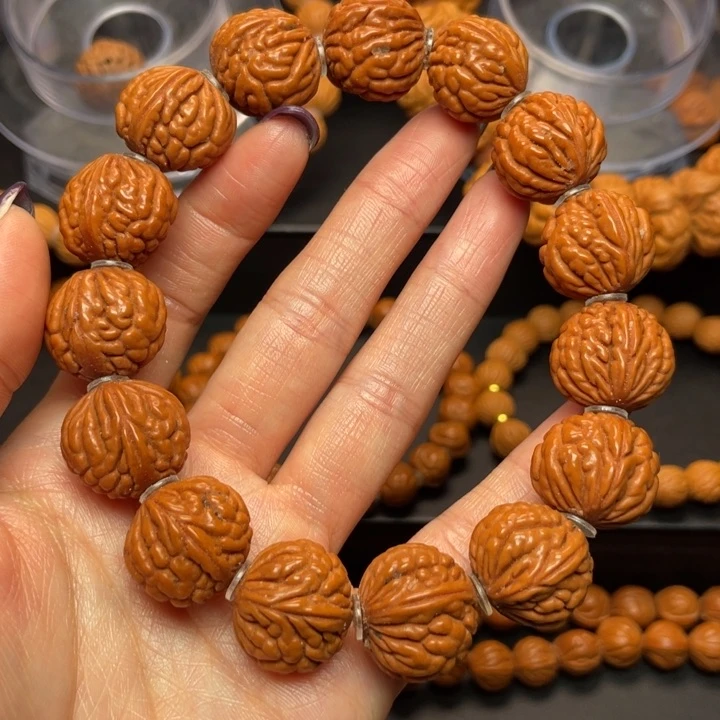 桃核手串龙纹桃核