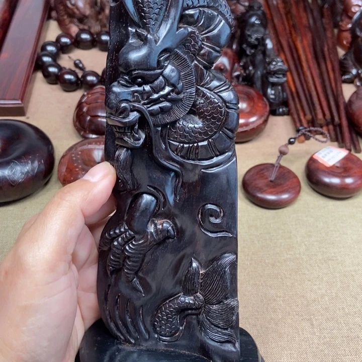 檀香紫檀（小叶紫檀）印度小叶紫檀（龙行天下摆件）