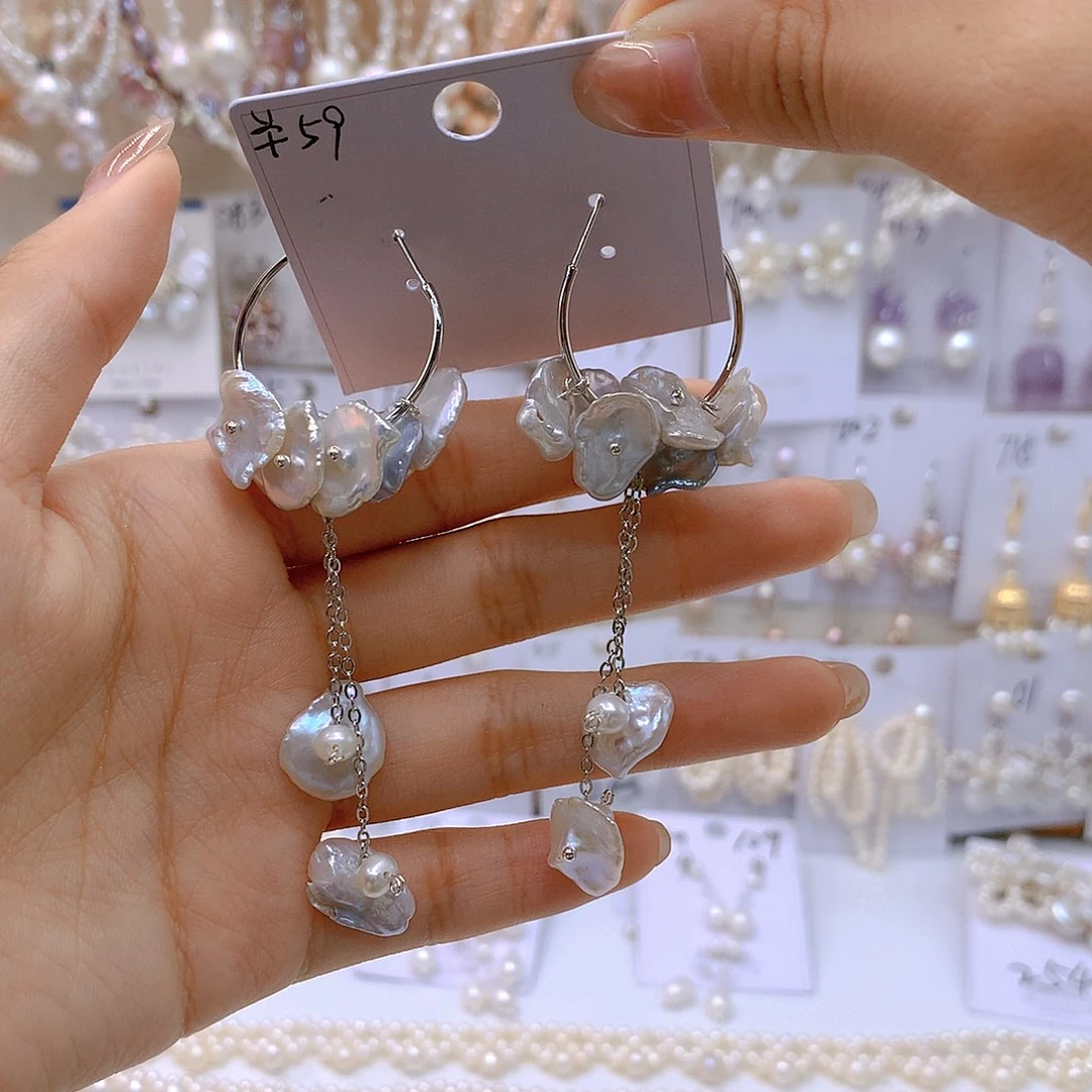 银S925镶嵌淡水珍珠发饰