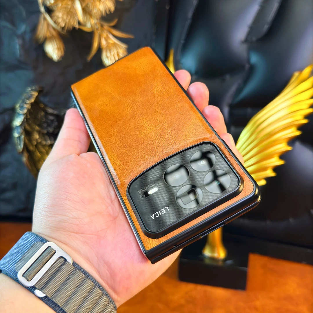 2025新品【新春皮纹手机壳】适用小米Mix Fold 2/3奢华高档手机壳