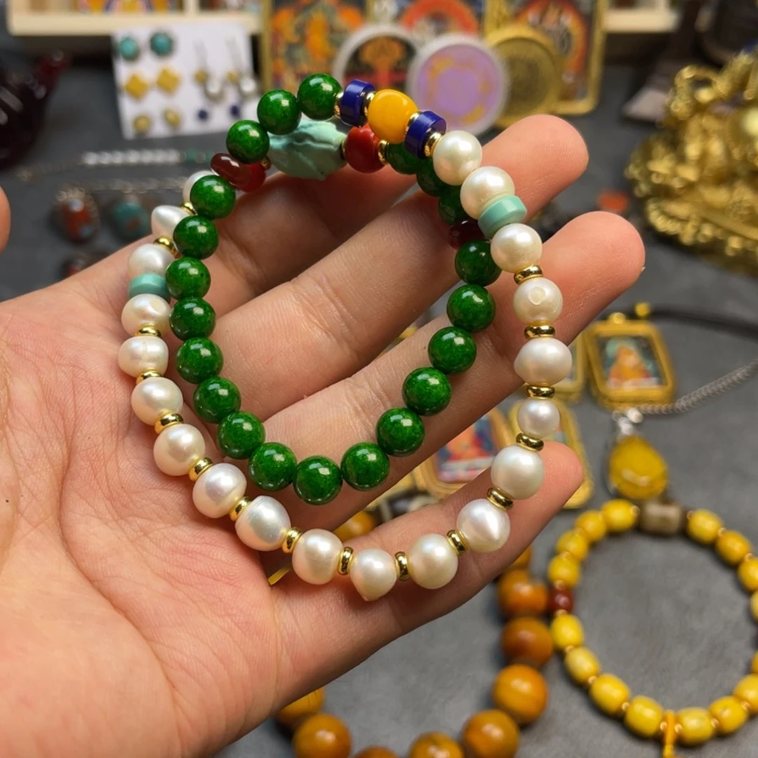 海***6玻璃颈饰手串手链男女同款