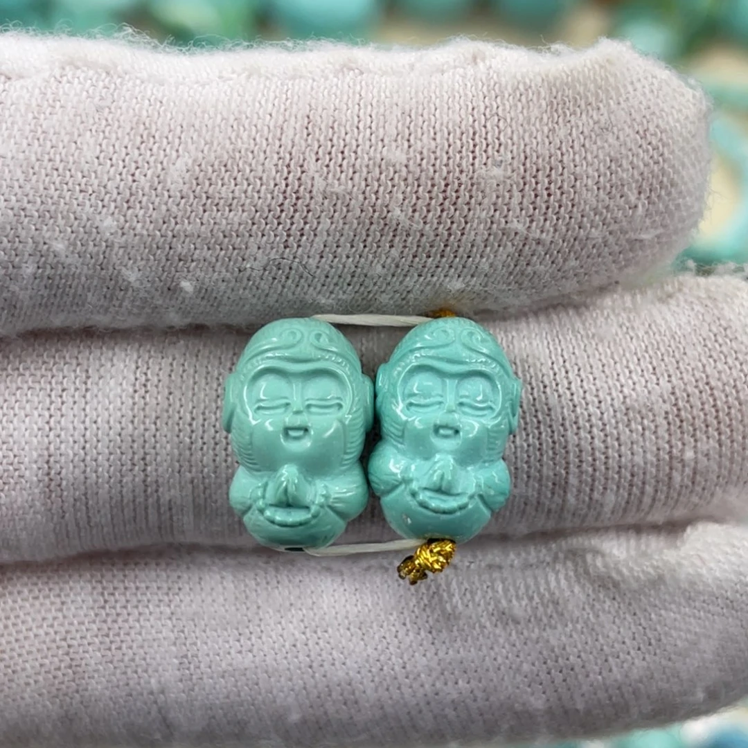 绿松石未镶嵌挂件