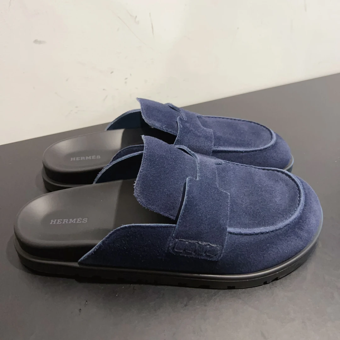 99新 Hermes/爱马仕 勃肯半拖 尺码42成色看直播GSH1057