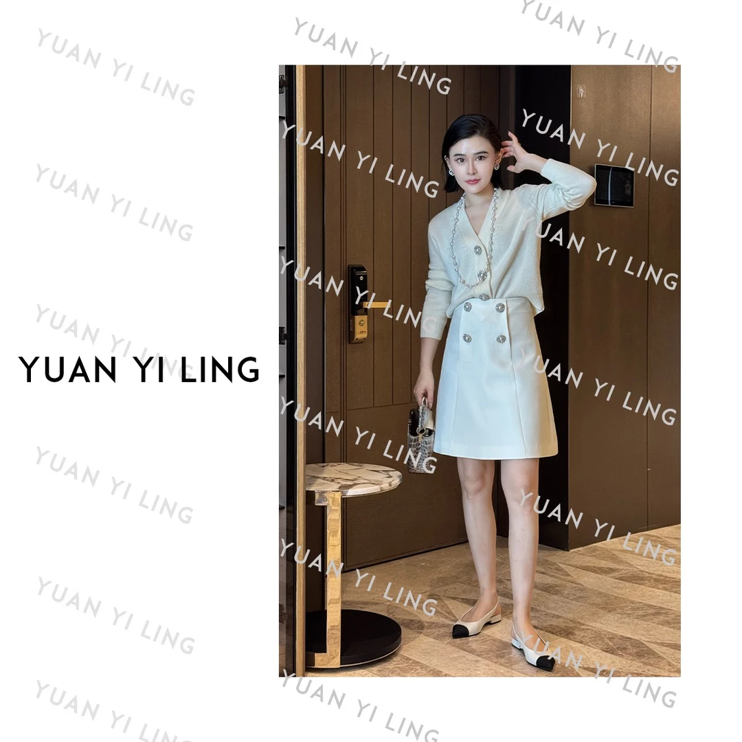 袁艺灵【月光】25秋气质高级感百搭半裙时尚简约休闲显瘦 9028/9073