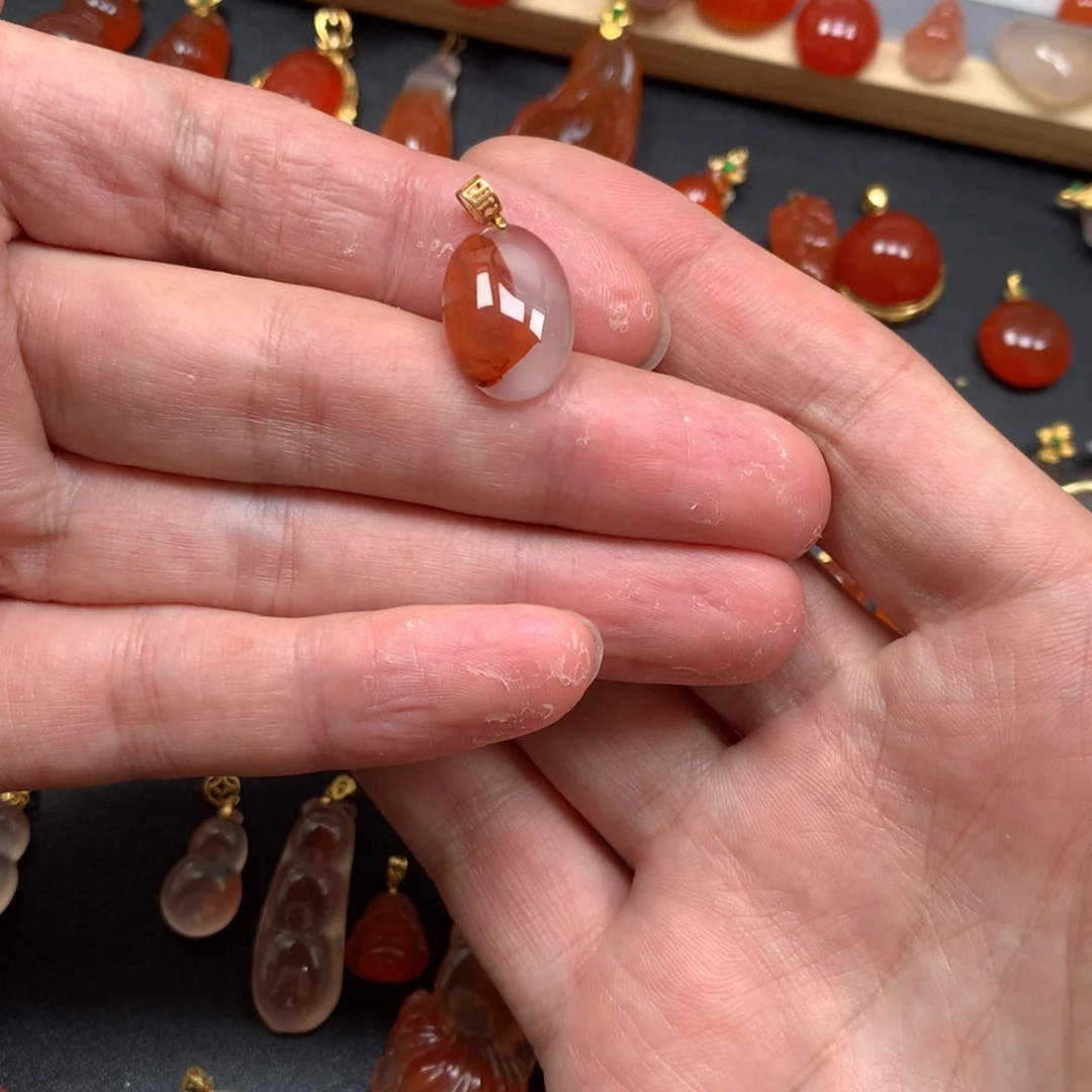 南红玛瑙未镶嵌项链