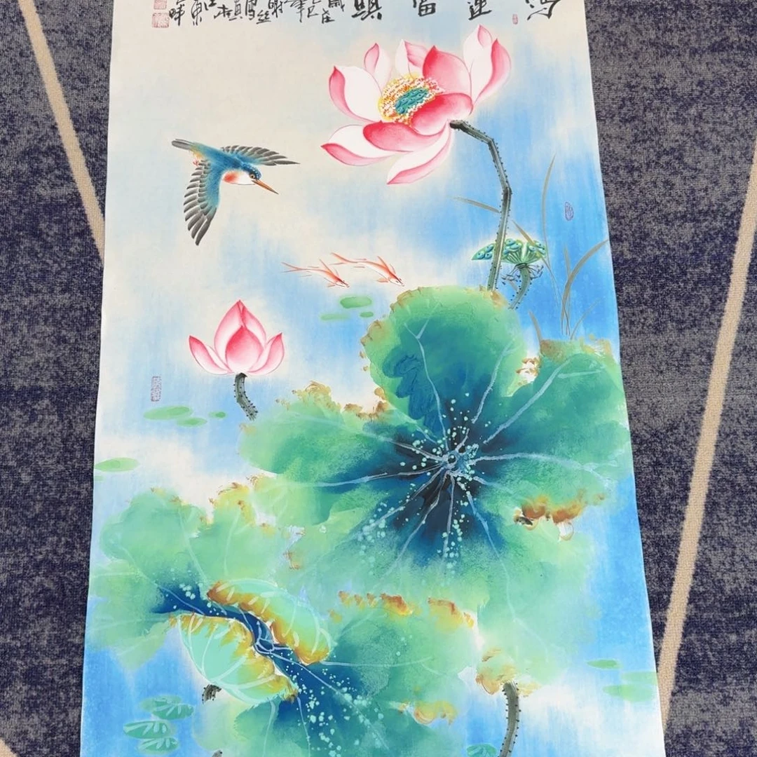 国画国画作品山水花鸟