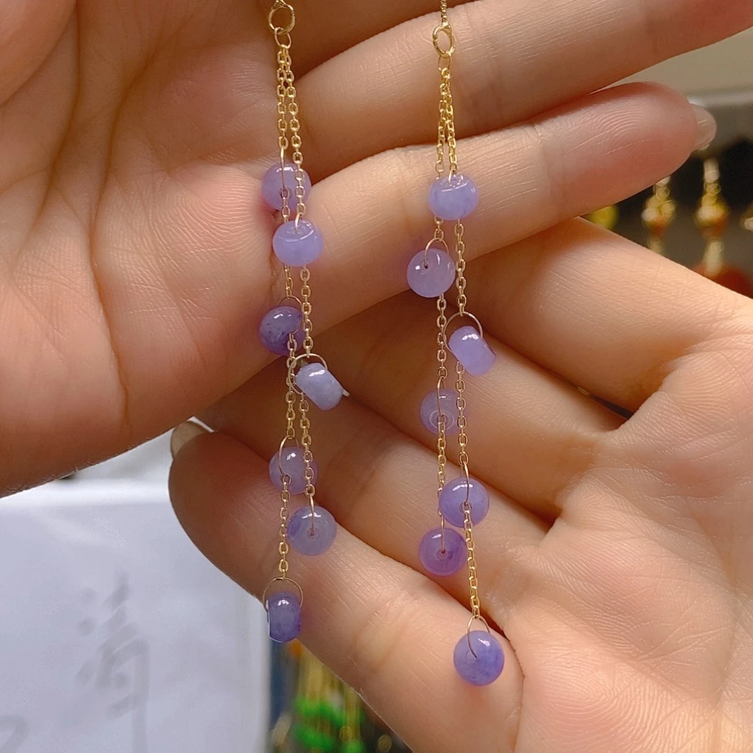 翡翠合金耳饰翡翠