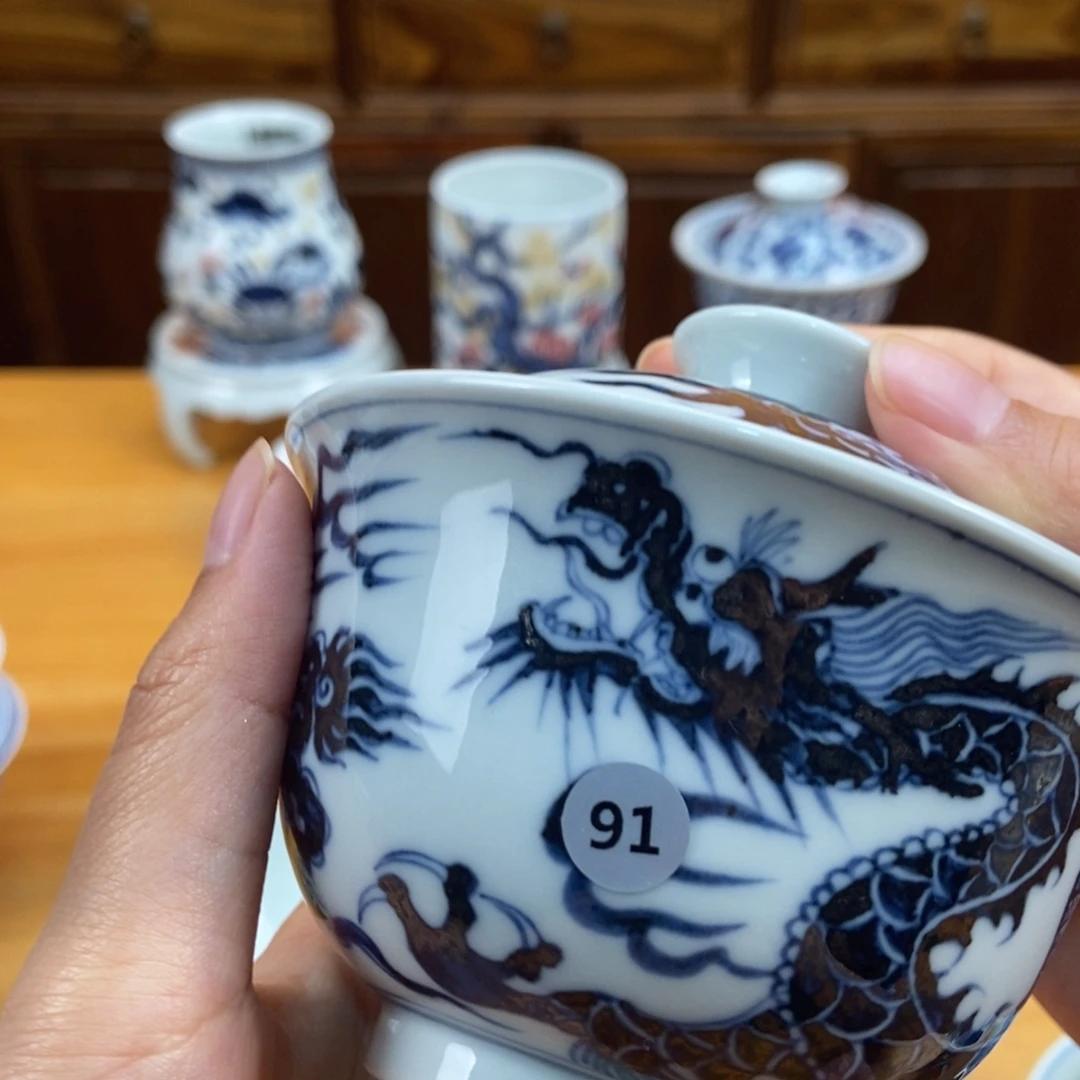 景德镇手绘现代茶具，非古董