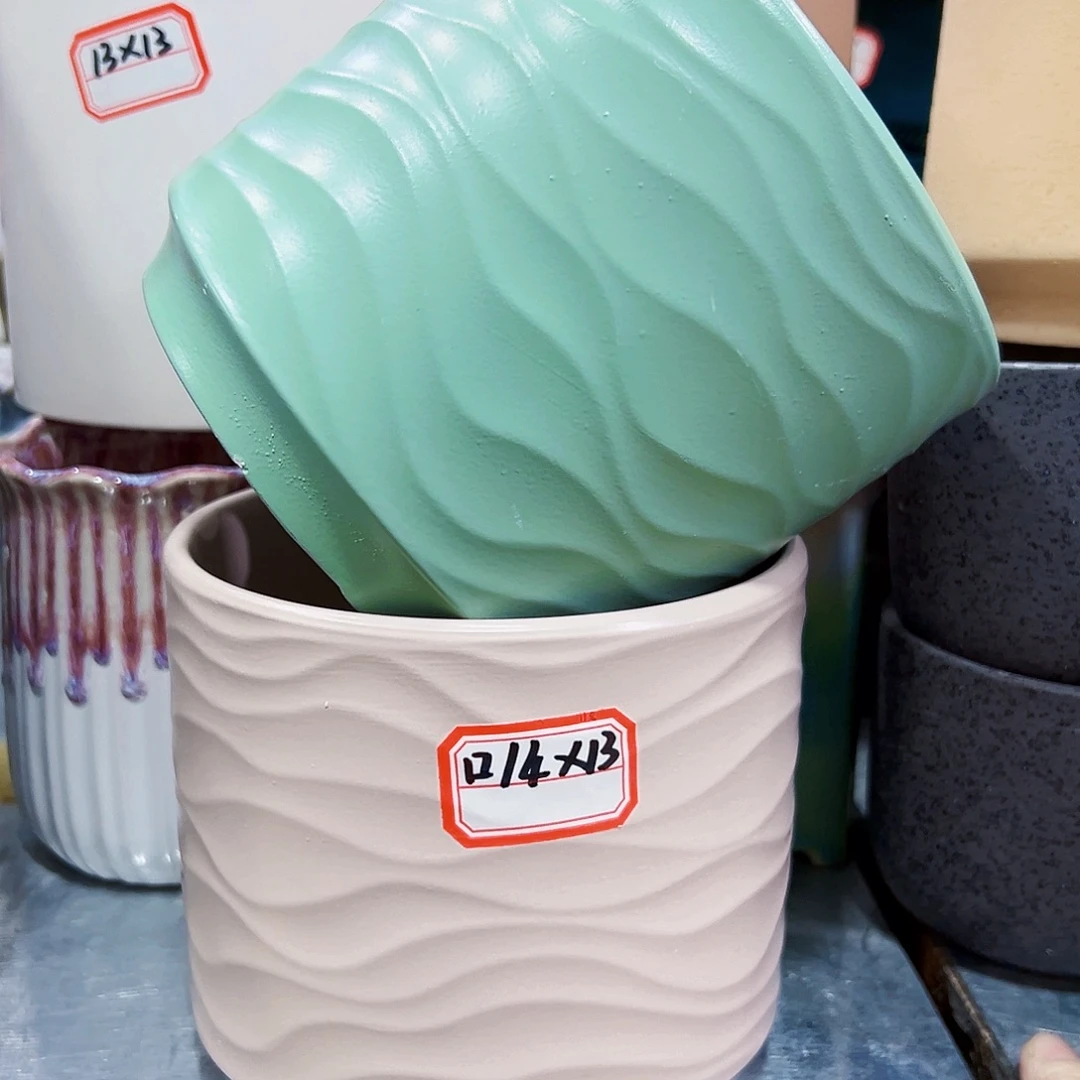 外贸尾单陶瓷花盆凑单10米包邮